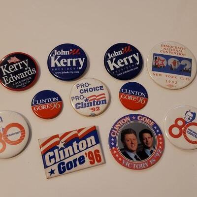 Lot #385: Vintage DEMOCRATIC Political Buttons 