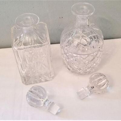 Lot #124  2 Crystal Decanters