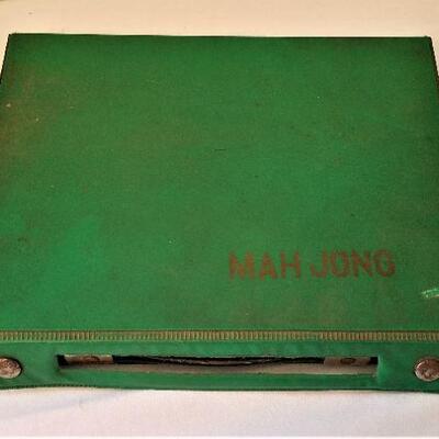 Lot #128  Vintage 1970's Mah Jong Set in vinyl case  - complete