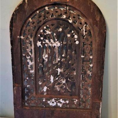 Lot #141  Pair of Coal Fireplace Covers - antique
