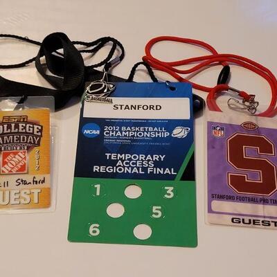 Lot #428: STANFORD Athletics Assorted Ticket Passes w/ Lanyards