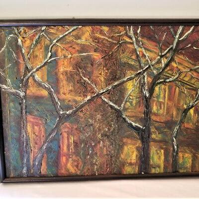 Lot #143  "Dark Winter"  Oil on Canvas