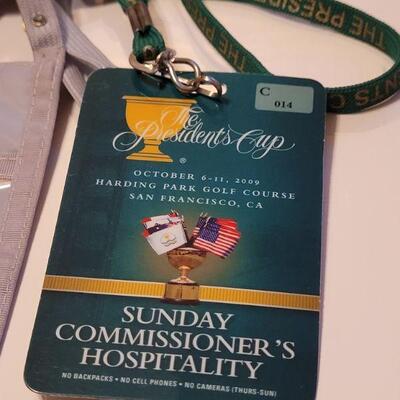 Lot #429: (2) PRESIDENT'S CUP Golf Tournament Tickets