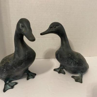 C - 526: Pair of Decorative Metal Ducks by SPI 
