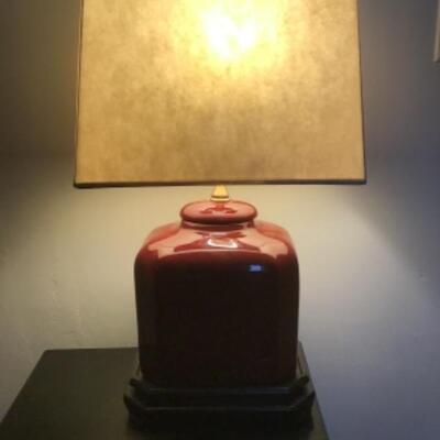 I  - 729. 4 Drawer Stand & Decorative Lamp & Decorative Box