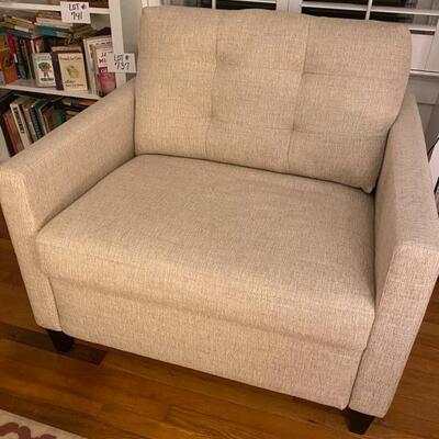 I - 735 Crate & Barrel Pullout Twin Sleeper Chair
