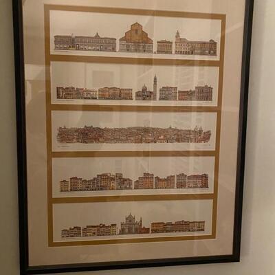 I - 736 Framed Cities of Rome by Amelis Buzzpucci