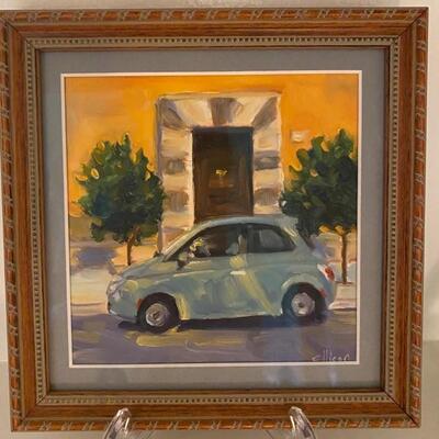I - 749. Original Oil Painting of Car by Ellison 