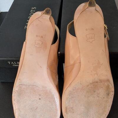 Lot# 92 s 2 Pair Talbots leather high heel shoes size 10 1/2 M Jolena4-M