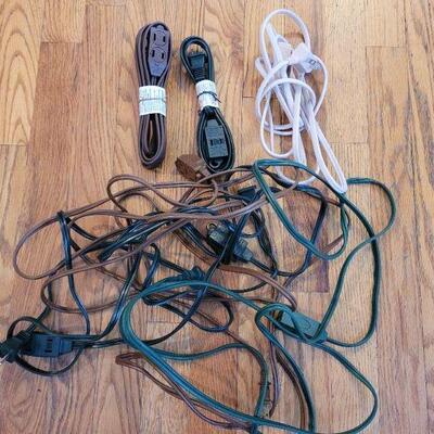 Lot #484: Assorted Small Home Extension Cords