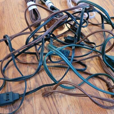 Lot #484: Assorted Small Home Extension Cords
