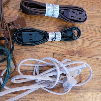 Lot #484: Assorted Small Home Extension Cords