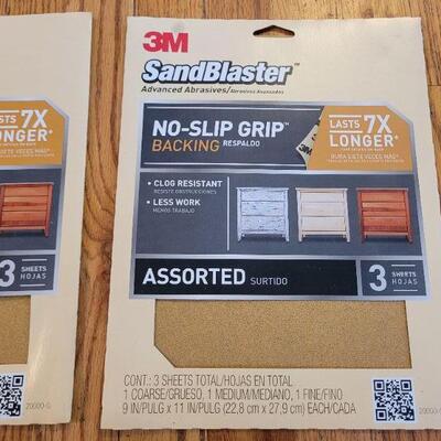 Lot #488: Sandpaper Variety Packs (2) Unused and New Sprayer Tool