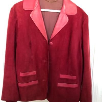 Lot 109U Lot of 8 jackets, 1 vest, size UK 40, US 16, Harrods, Panache, Lasso, Basler, Frank Usher, Sweater with fur-$100 