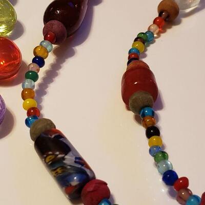 Lot 489:  Vintage Beaded Necklaces