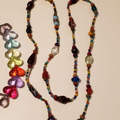 Lot 489:  Vintage Beaded Necklaces