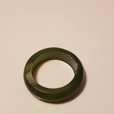 Lot 491:  Vintage Rings (Taxco, Jade, Abalone)