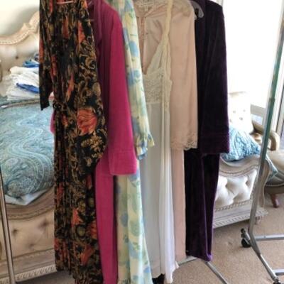 Lot 118U. Robes, new and used, negligee, 3 peignoir sets, Natori, Viictoria Secret and Perry Ellis--$85