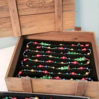 Lot #154  Thomas Paccione Mercury Glass Christmas Garland - Xmas Tree