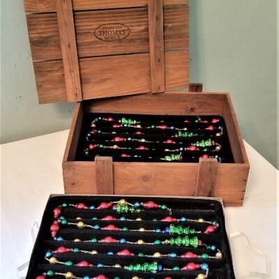 Lot #154  Thomas Paccione Mercury Glass Christmas Garland - Xmas Tree