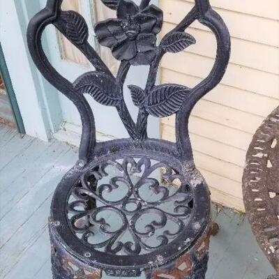 Lot #159  Cast Iron Bistro Set #2 - 3 pieces