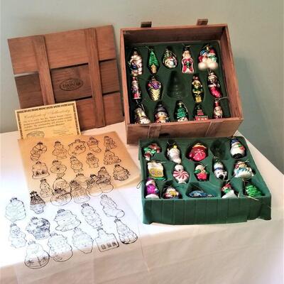 Lot #162 Thomas Paccione Christmas Ornament Set - 22 ornaments