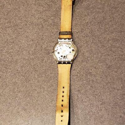 Lot 508: Swatch Watch with Pink Rhinestones
