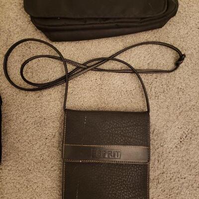 Lot 553: Black Purse lot (Guess, CK, Espirit)