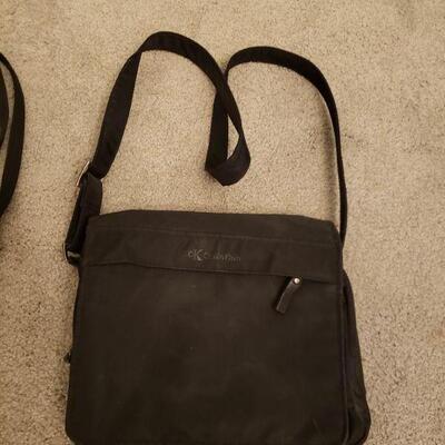 Lot 553: Black Purse lot (Guess, CK, Espirit)