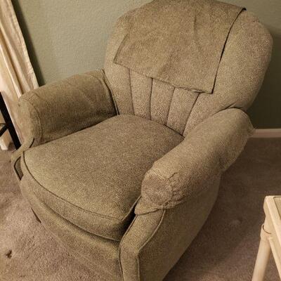 Lot 590: Sage Green Chair