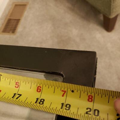 Lot 591: Glass top Metal Table