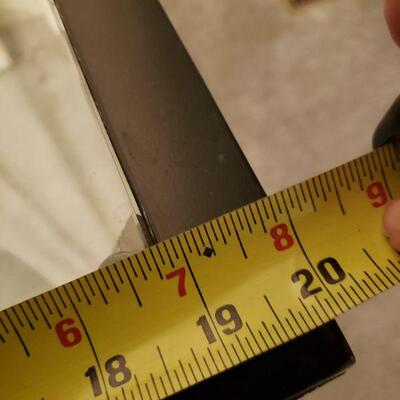 Lot 591: Glass top Metal Table