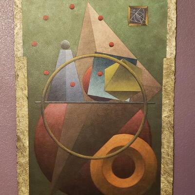 Lot 599: Abstract Fine Art by R. Carter