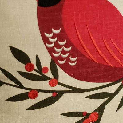 Lot 601: Cardinal Decorative Pillow 