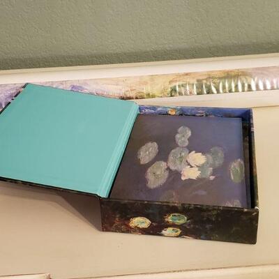 LOT 605: Monet Poster & Notes Cards lot