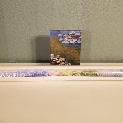 LOT 605: Monet Poster & Notes Cards lot