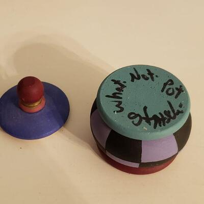 Lot 607: Wood & Ceramic Artist Pieces 