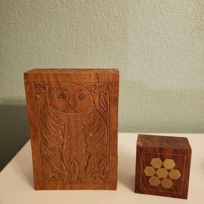 LOT 611: Vintage Wood Box Lot