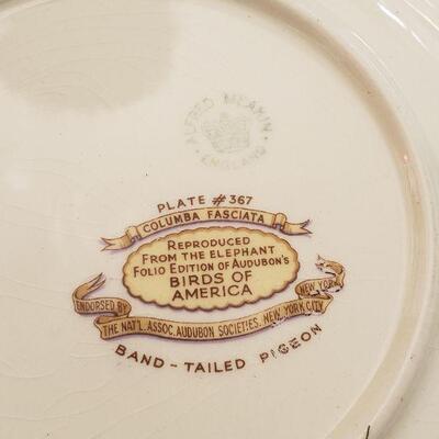Lot 616: Antique Meaken Audubon Plates (8)
