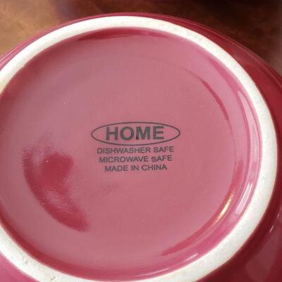 Lot 623: (4) Red Bowls