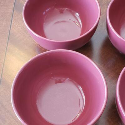 Lot 623: (4) Red Bowls