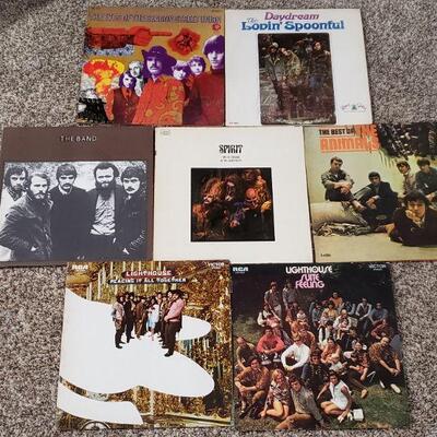 Lot 632: THE ANIMALS, LIGHTHOUSE, THE BAND AND MORE!Vinyl Record lot