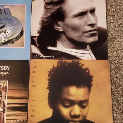 Lot 637: TRACY CHAPMAN, BRUCE HORNSBY, STEVE WINWOOD, DIRE STRAITS Vinyl lot