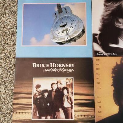 Lot 637: TRACY CHAPMAN, BRUCE HORNSBY, STEVE WINWOOD, DIRE STRAITS Vinyl lot
