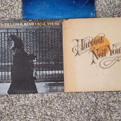 Lot 640: Willie Nelson & Neil Young Vinyl lot