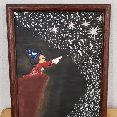 Lot 664: Handmade Mickey Mouse Artwork 