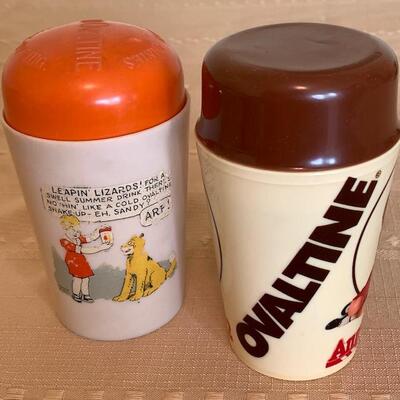 LOT 13 Orphan Annie Ovaltine Cups / Shakers