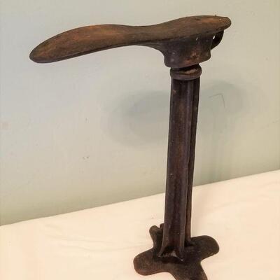 Lot #177  Antique Cast Iron Shoe Stand