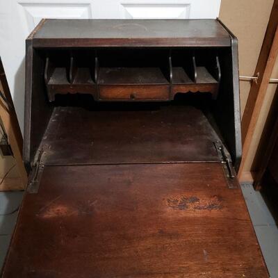 Lot 685: Antique Secretary 11" Ã— 18" Ã— 39.5"