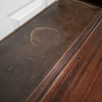 Lot 685: Antique Secretary 11" Ã— 18" Ã— 39.5"